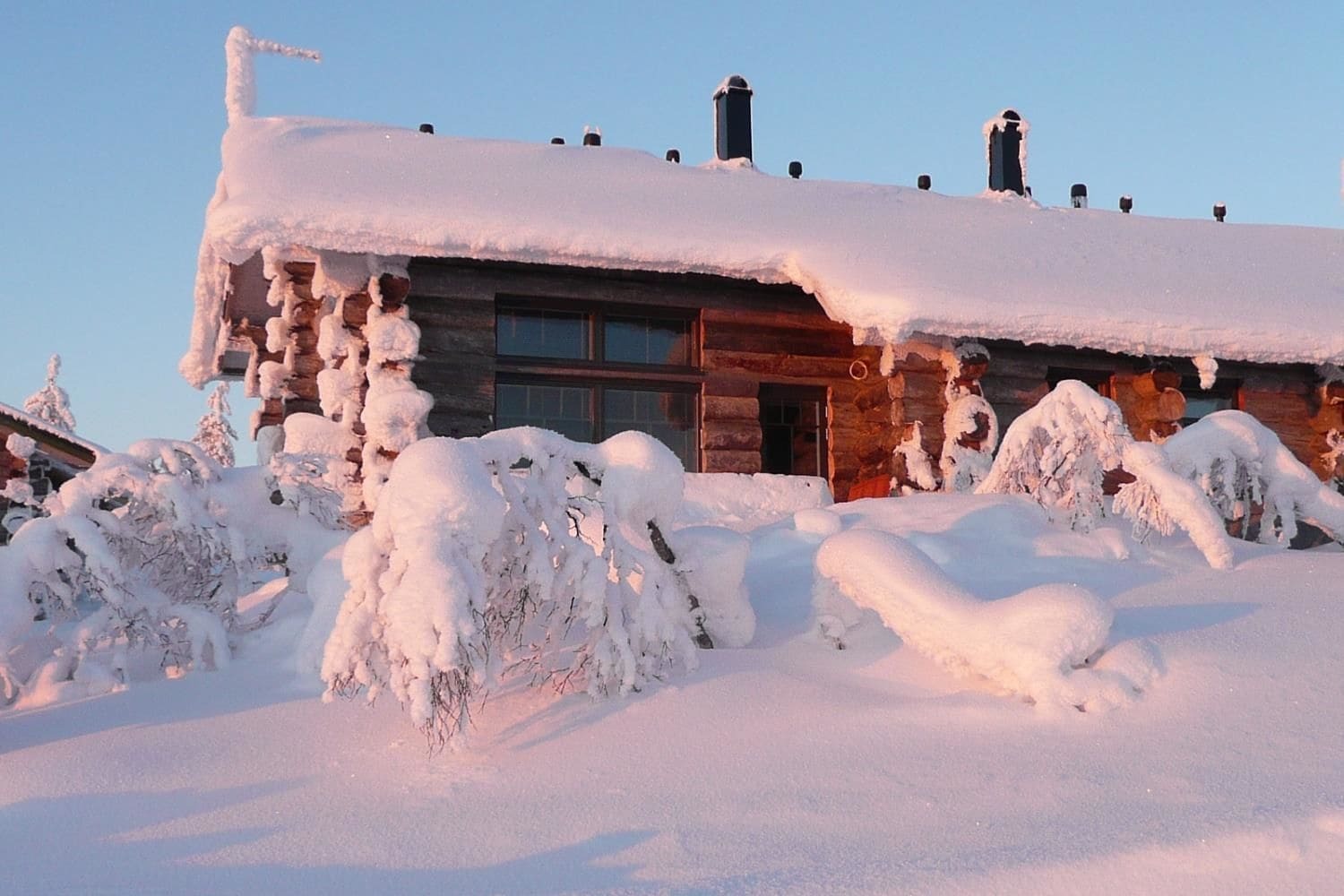 Sielikko Aurora Log Apartments Saariselkä Exterior foto